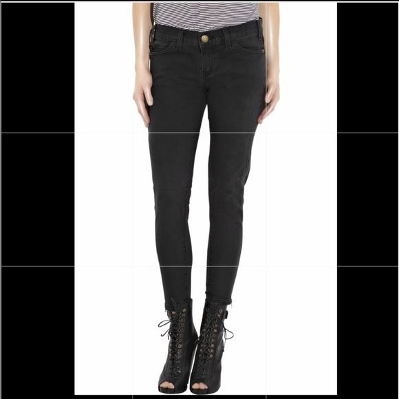 Current/Elliot The Side Zip Crop in Night - Picture 1 of 16